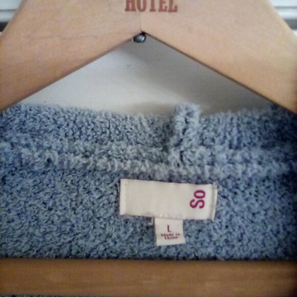 Fuzzy Light Blue Sweater - Picture 3 of 8